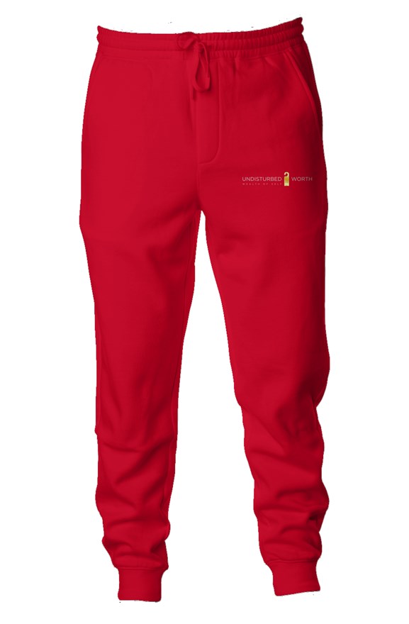 Red Undisturbed Worth Joggers 