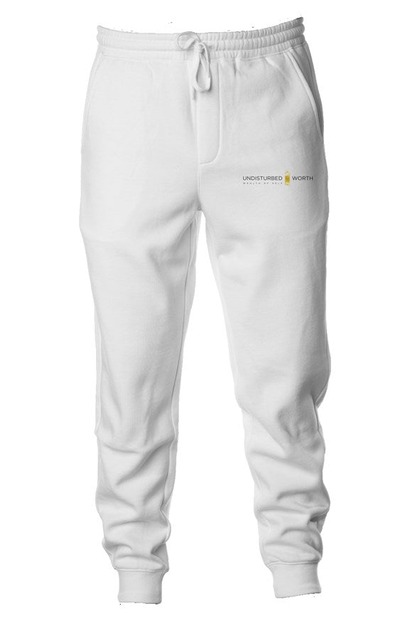 White Undisturbed Worth Joggers